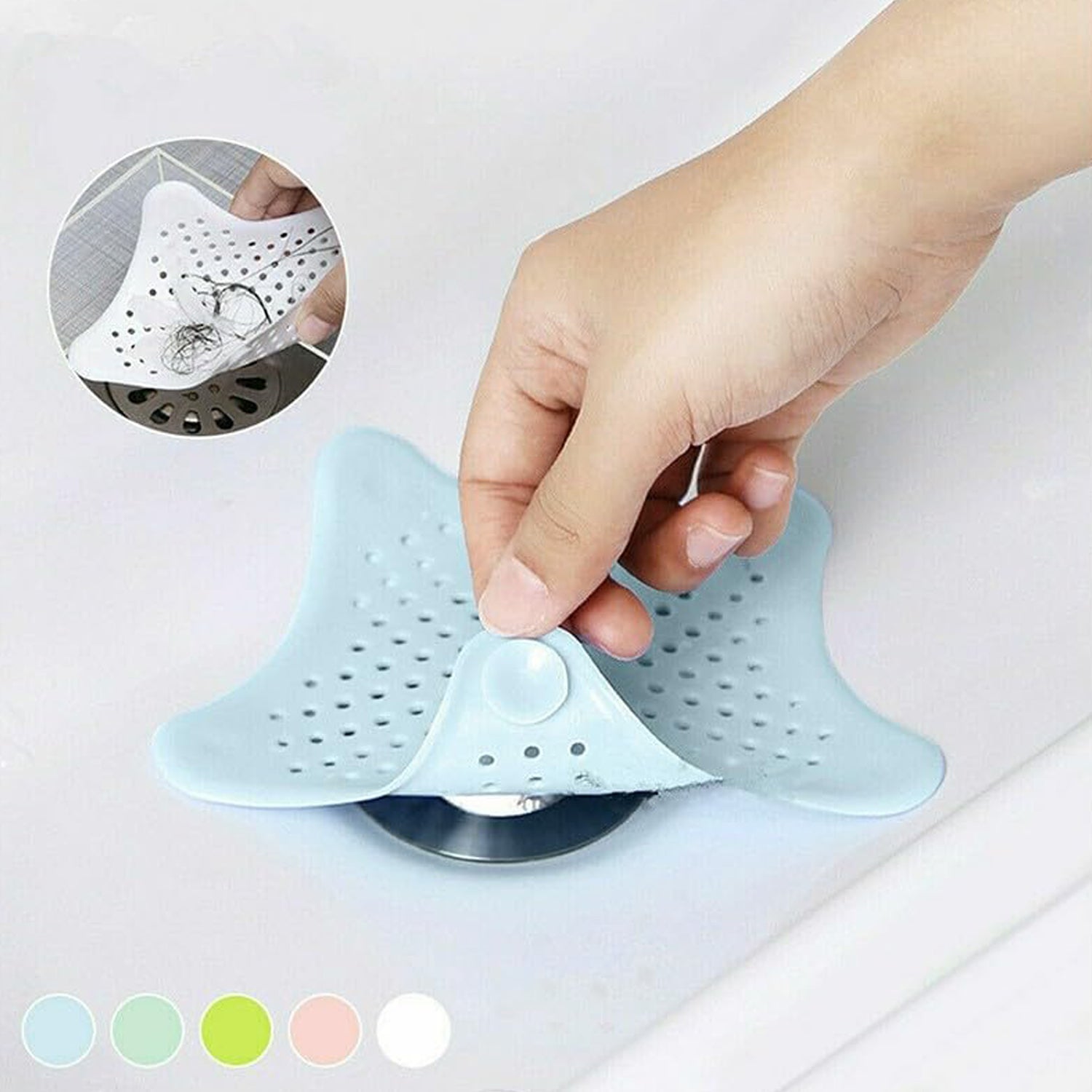 0830 Star Shape Suction Cup Kitchen Bathroom Sink Drain Strainer Hair Stopper Filter, Star Shaped Sink Filter Bathroom Hair Catcher, Drain Strainers Cover Trap Basin(Mix Color 1 Pc) 0830 Star Shape Suction Cup Kitchen Bathroom Sink Drain Strainer Hair Stopper Filter, Star Shaped Sink Filter Bathroom Hair Catcher, Drain Strainers Cover Trap Basin(Mix Color 1 Pc)